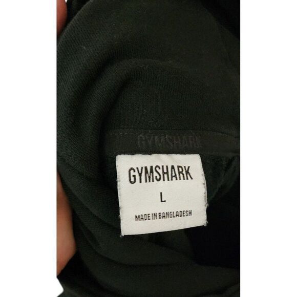 Gymshark Fitness Long Sleeve Sports Pullover Sweatshirt Hoodie Men Size L Black - Picture 5 of 7